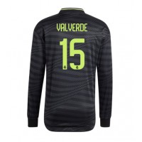 Real Madrid Federico Valverde #15 Tredjetrøje 2022-23 Langærmet